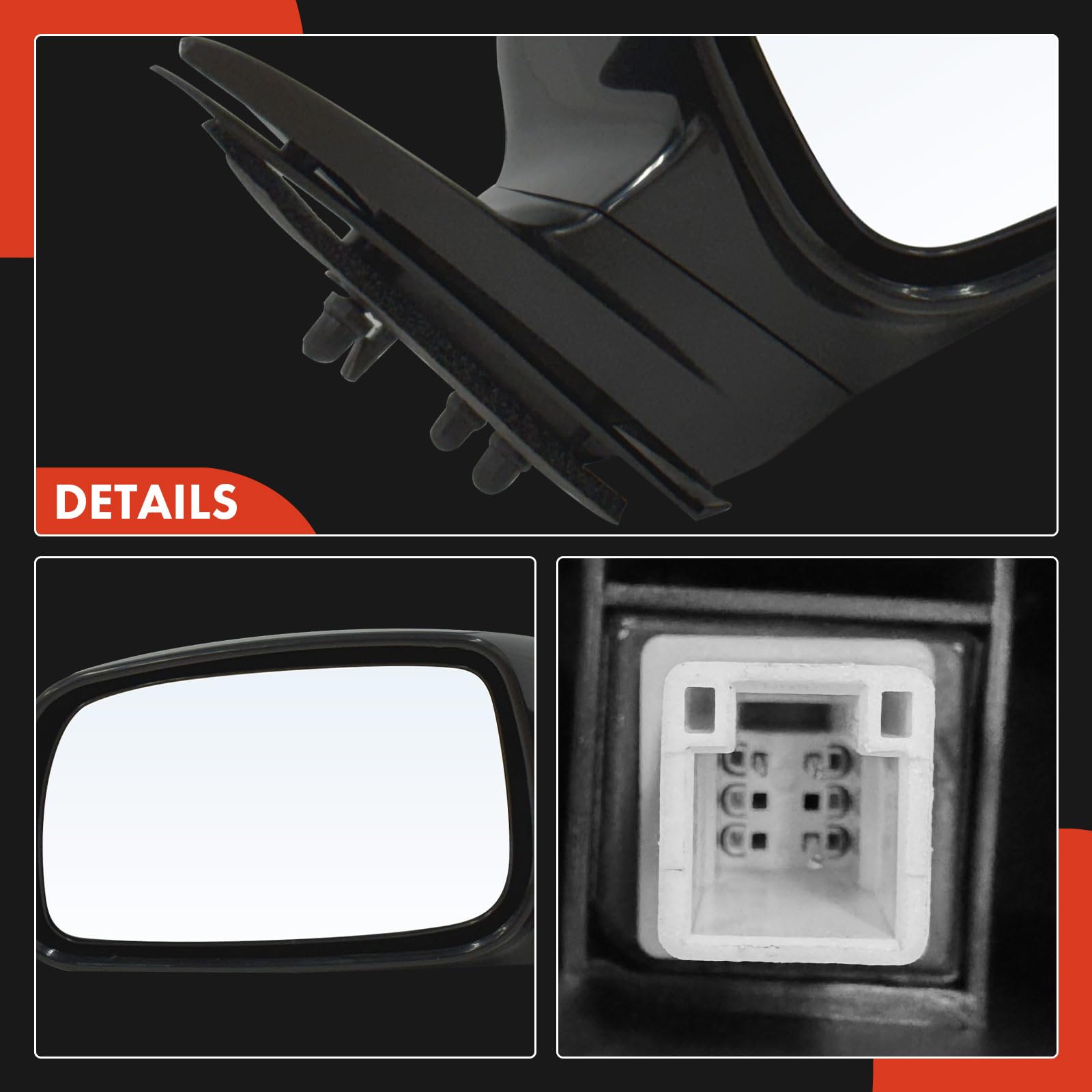 A-Premium non-heated, non-folding Camry mirror for reliable use.