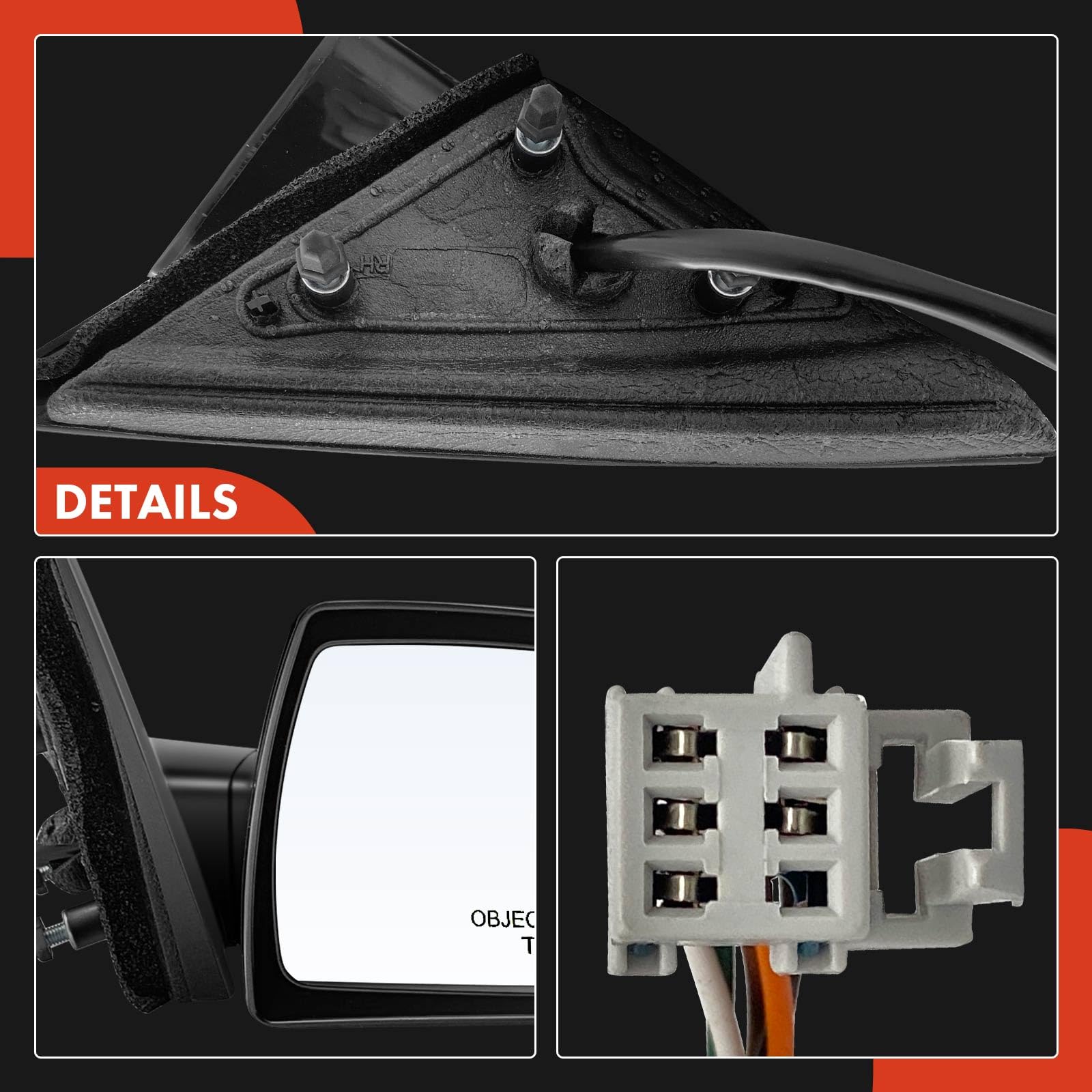 A-Premium non-heated, non-folding mirror suits classic Impala models