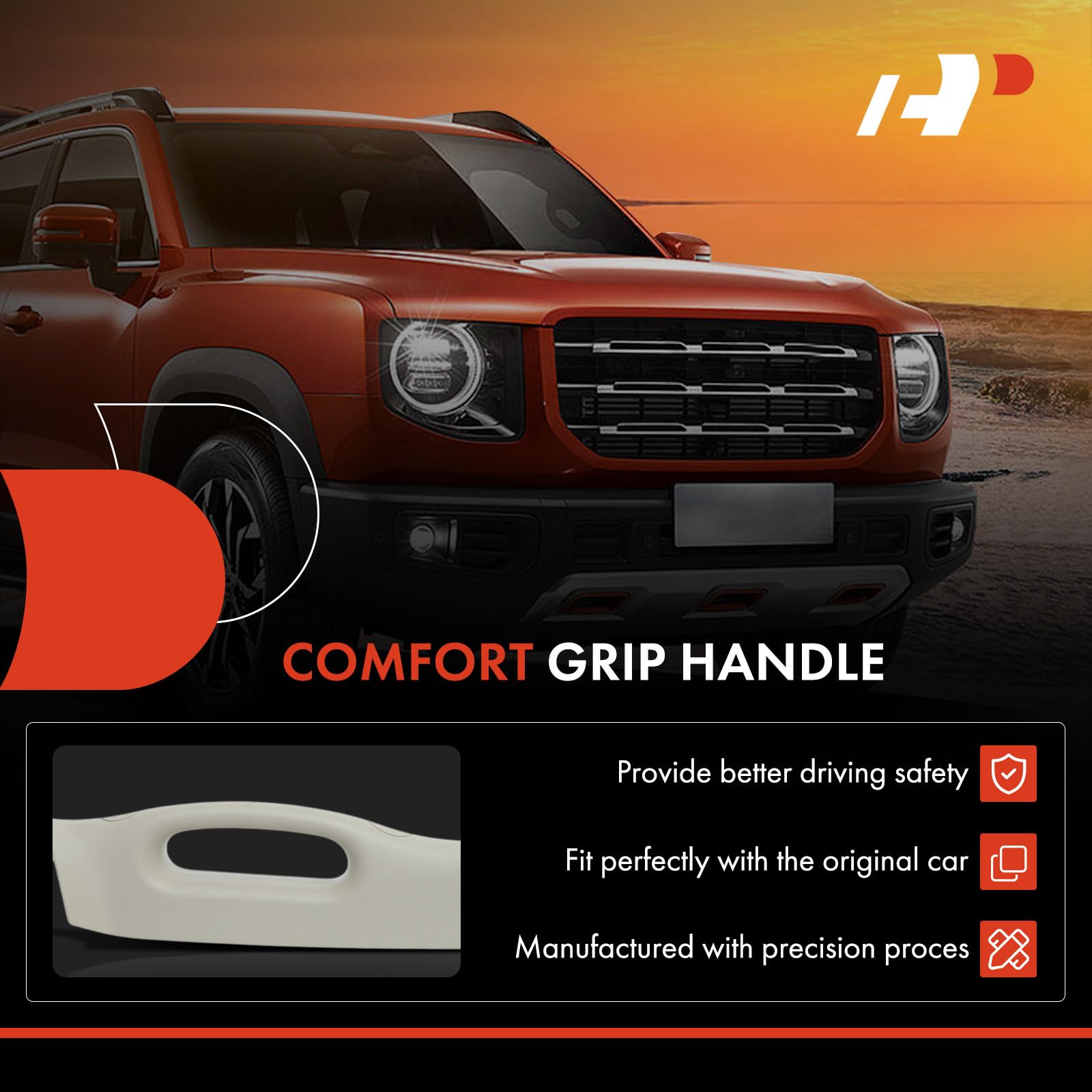 A-Premium OE-replacement A-pillar handle for Ram provides snug fit