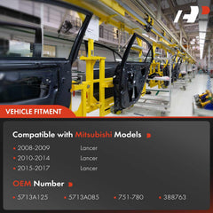 A-Premium OE replacement window regulator front left for Mitsubishi Lancer ensures direct-fit compatibility
