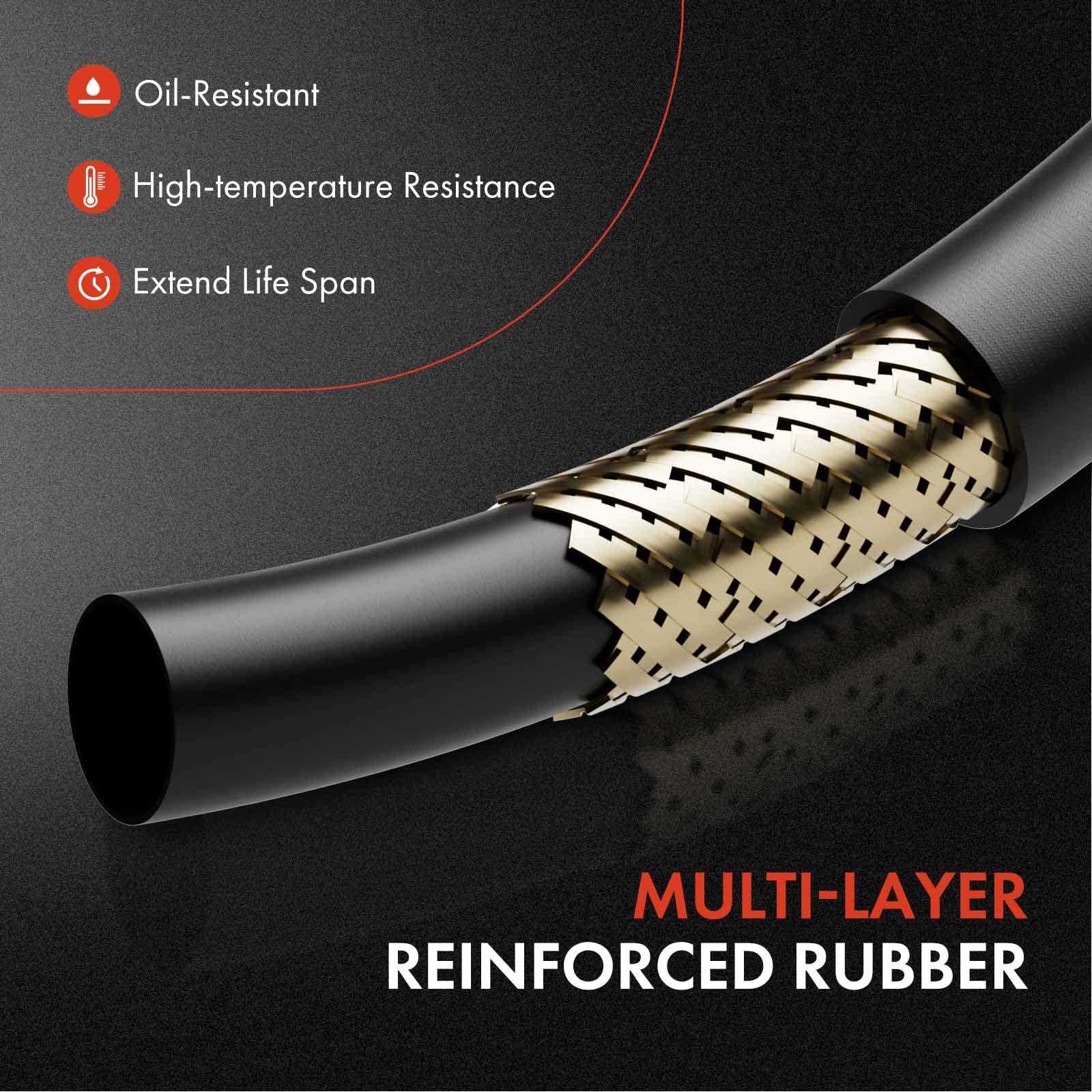 A-Premium oil cooler line 24-inch length ensures compatibility with multiple transmissions