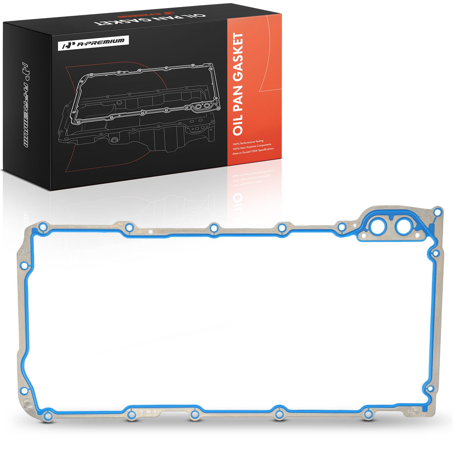 A-Premium oil pan gasket set kit layout with broad vehicle coverage