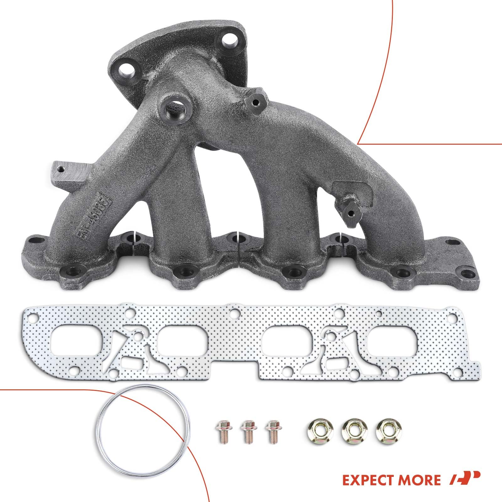 A-Premium on-car installation-ready kit with clear hardware
