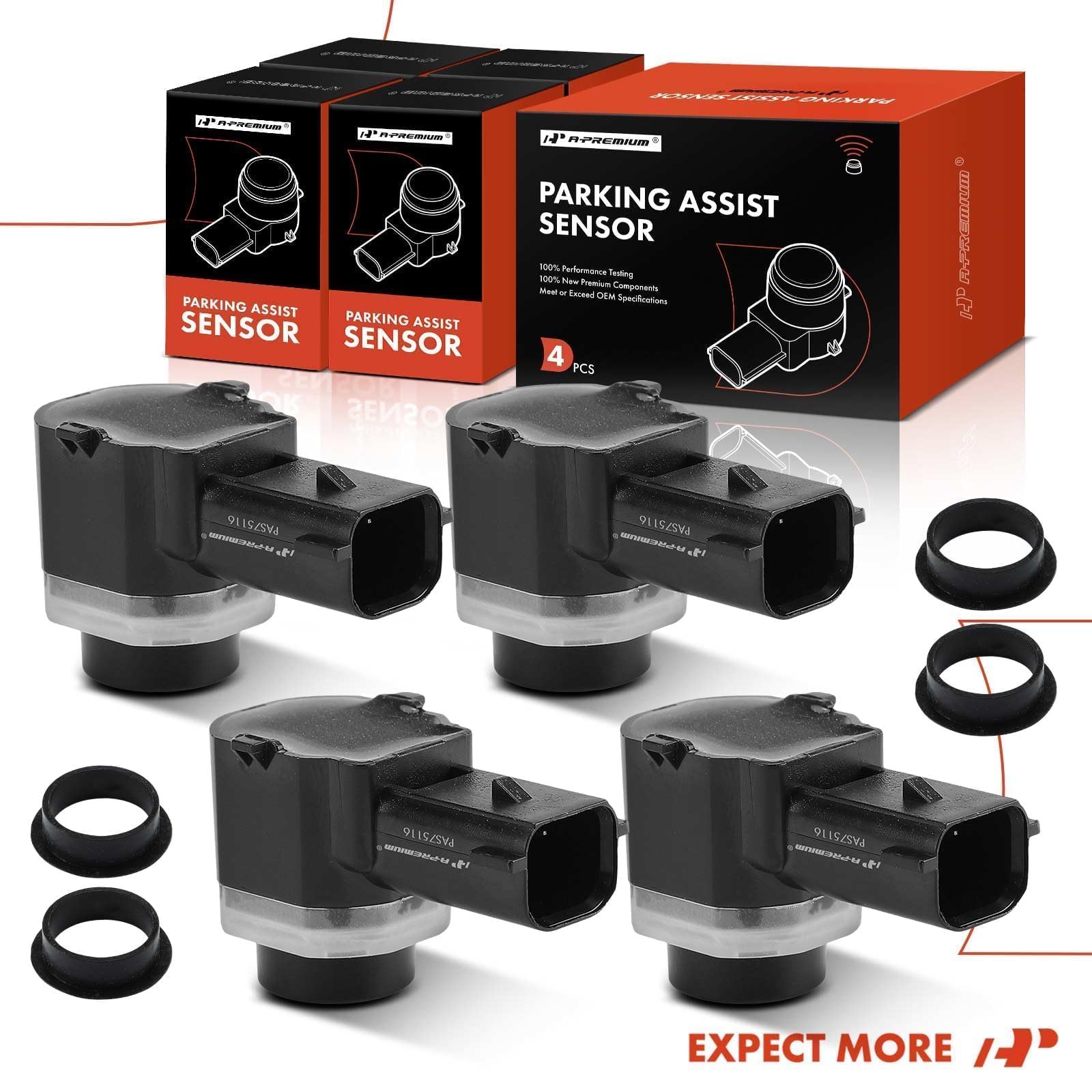 A-Premium one-year warranty card communicates coverage and peace of mind.
