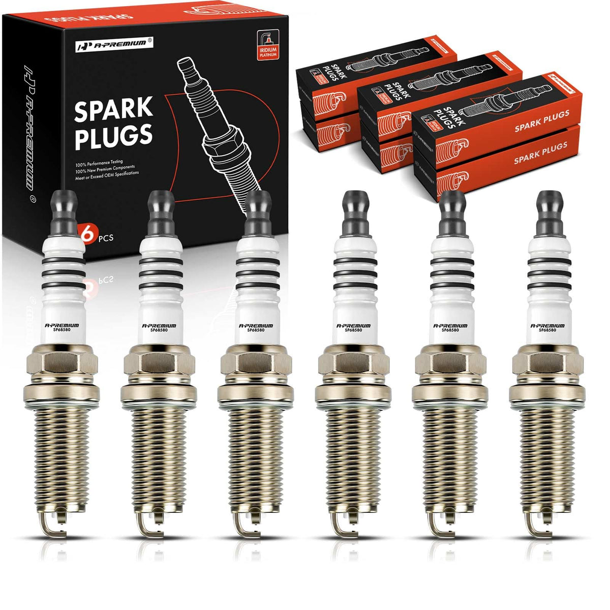 A-Premium six-pack double iridium spark plugs for Lexus applications