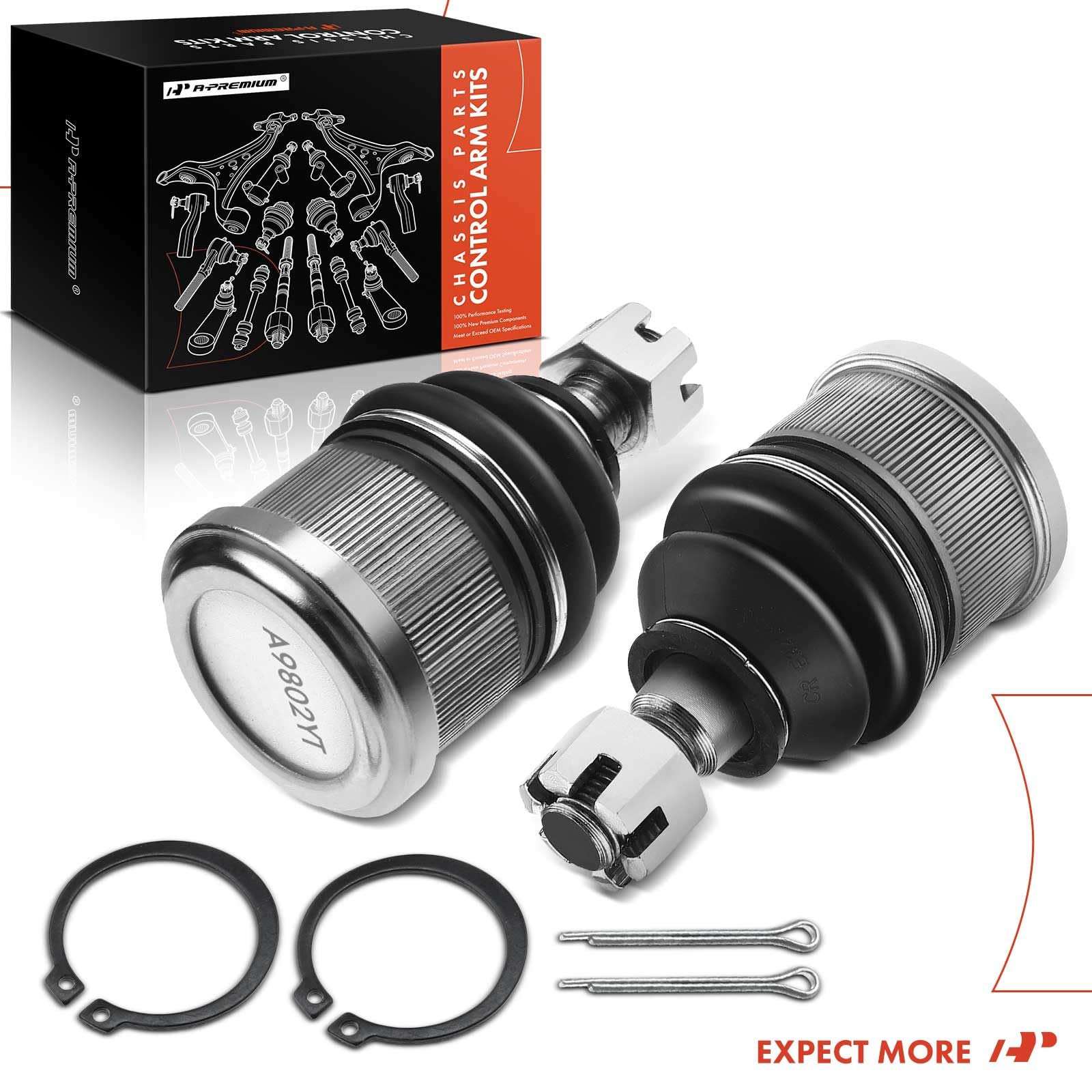 A-Premium ball joint kit packaging and contents