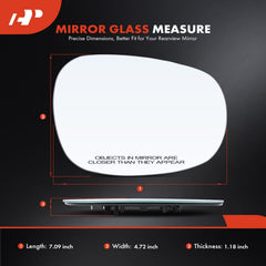A-Premium heated mirror glass supports power adjustment for comfortable sight