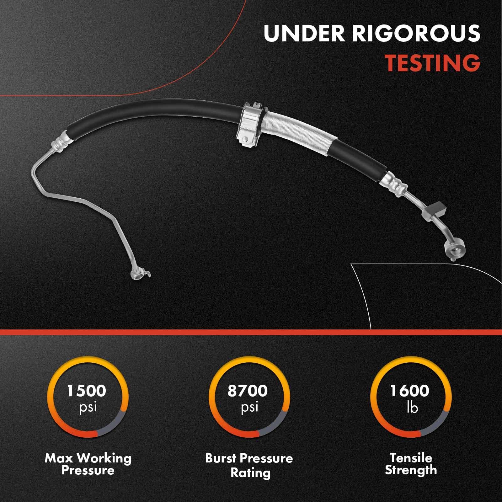 A-Premium hose line with washer and O-ring for secure install.
