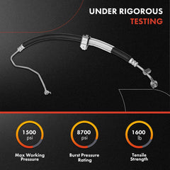 A-Premium hose line with washer and O-ring for secure install.
