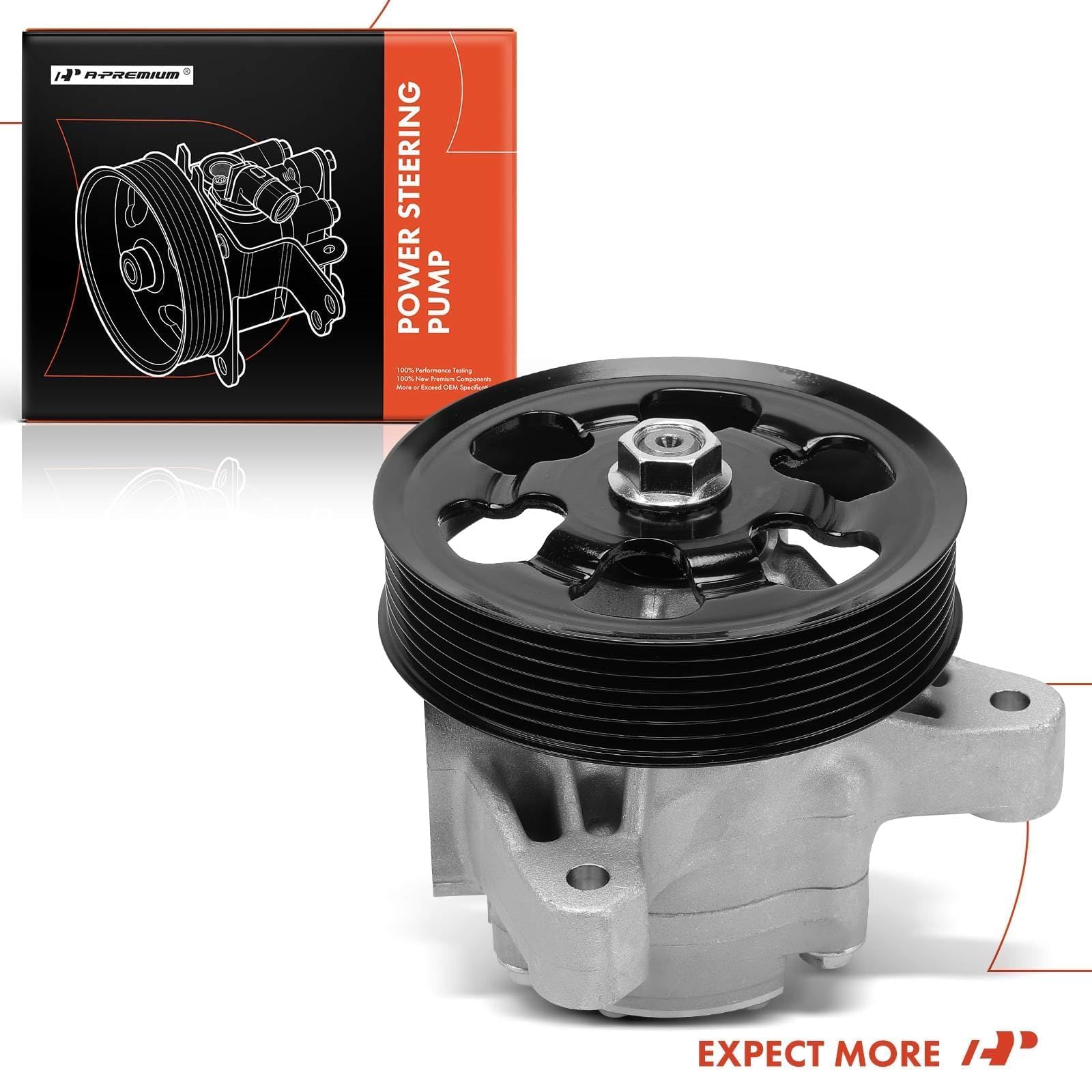 A-Premium power steering pump comes with a 1-year warranty
