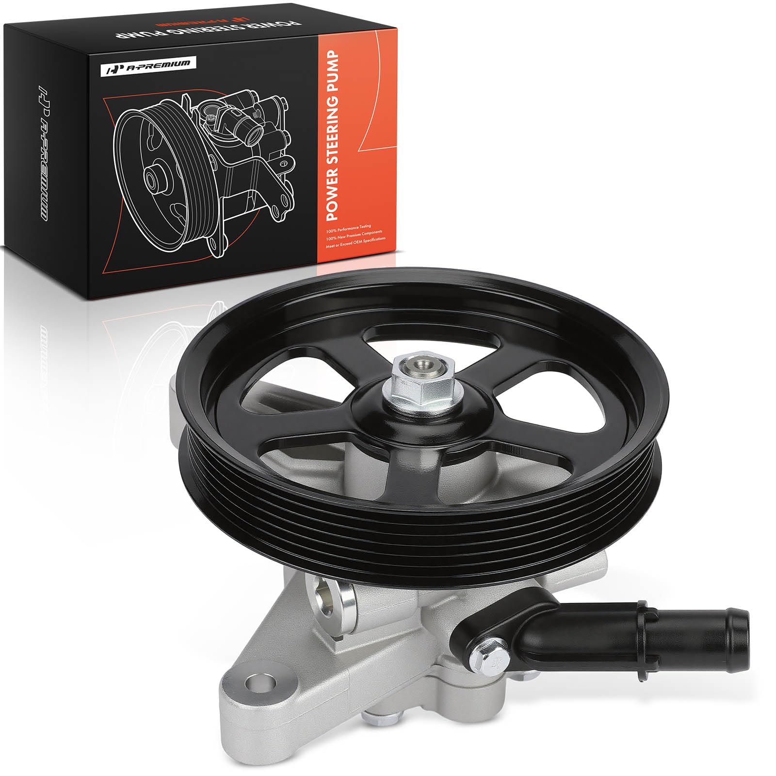A-Premium power steering pump with pulley for Honda Odyssey front view enhances steering feel