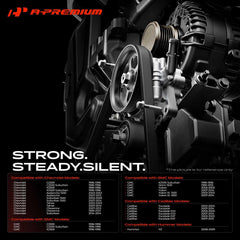 A-Premium power steering pump reservoir side view for compact fit