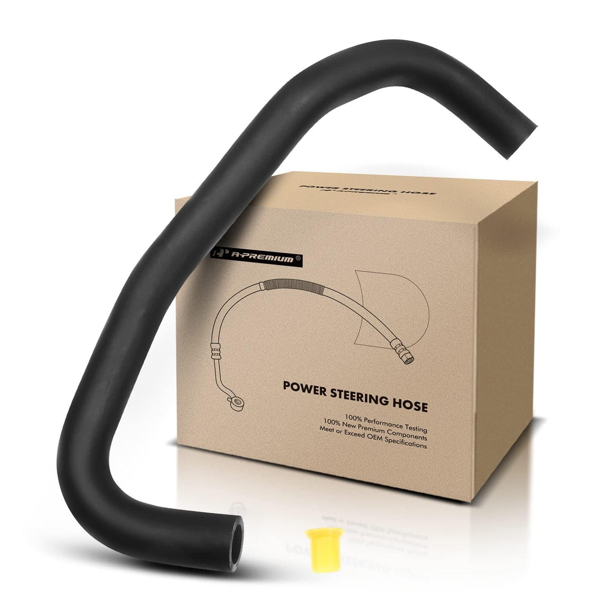 A-Premium power steering reservoir-to-pump hose shown for easy maintenance and reliable fluid routing.