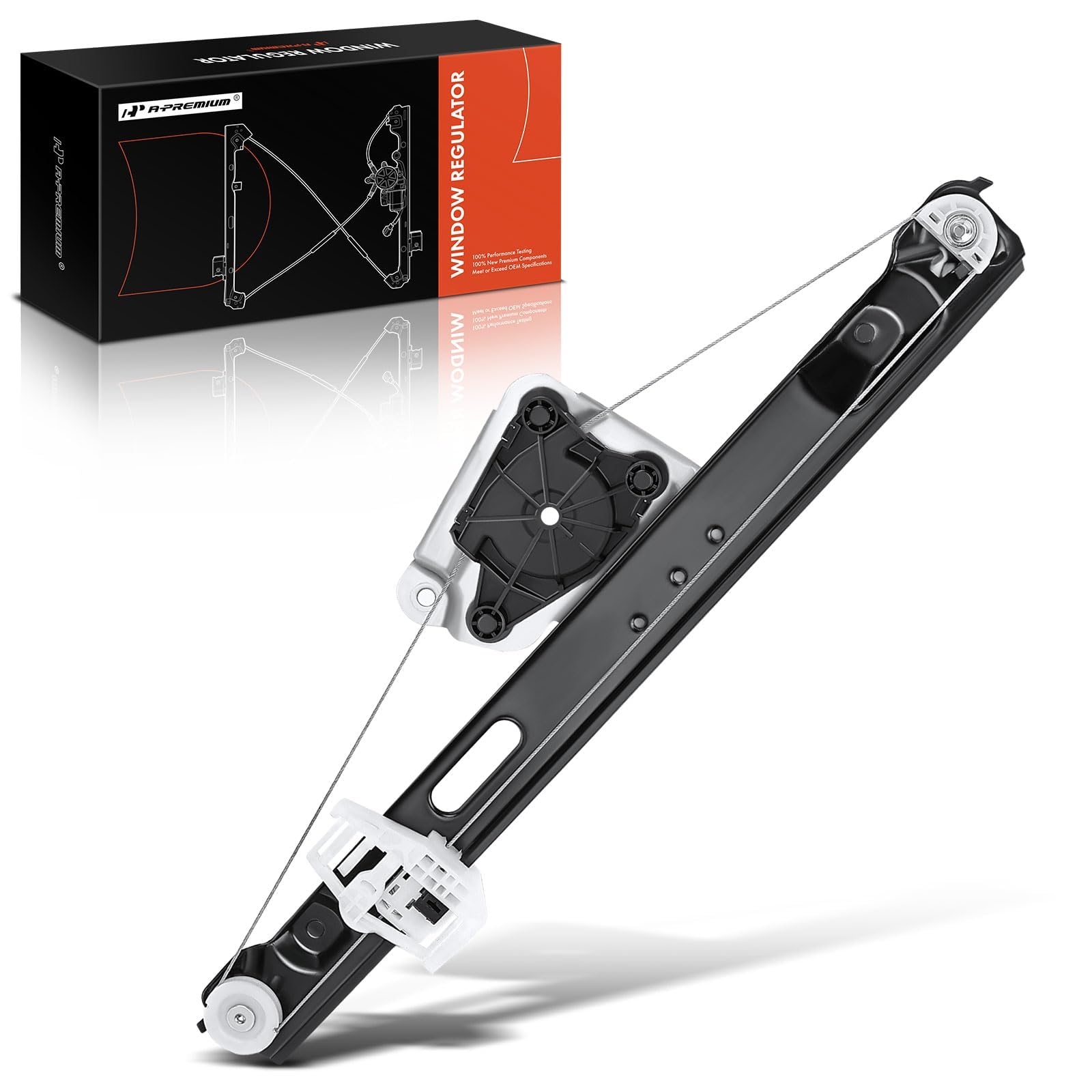 A-Premium power window regulator for BMW E90/E91 rear-right with OEM-style fit.