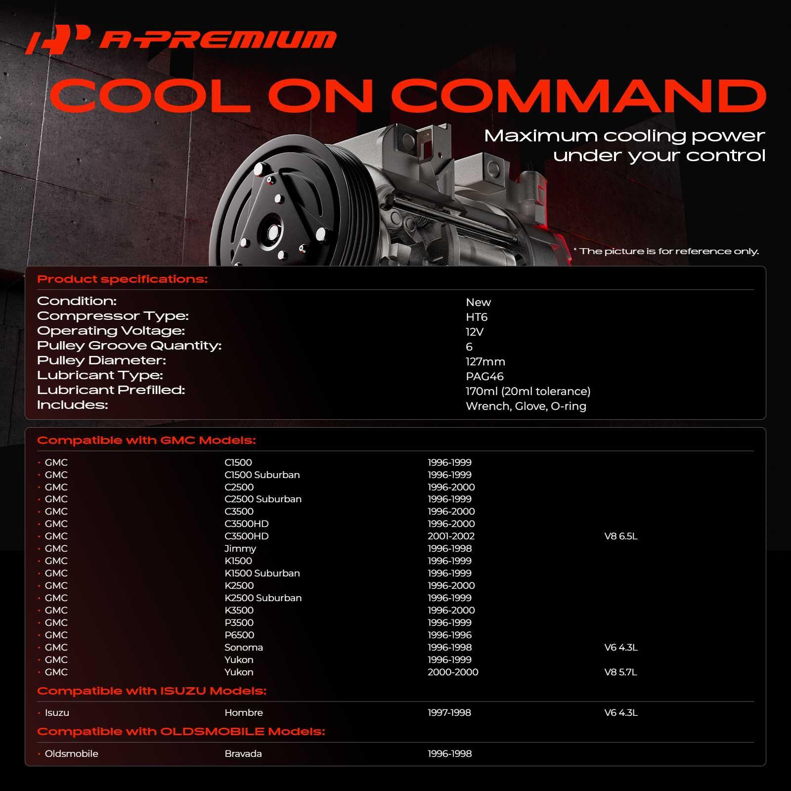 A-Premium 6-groove pulley supports stable belt drive