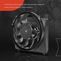 A-Premium radiator fan assembly for Jeep Comanche features durable PA construction.
