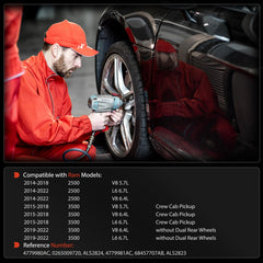 A-Premium rear ABS sensor right side provides reliable wheel speed readings for Ram.