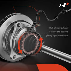 A-Premium rear ABS sensor installation guide image shows correct alignment.