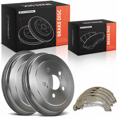 A-Premium rear brake drum left side installed on a Honda Civic for reliable stopping.