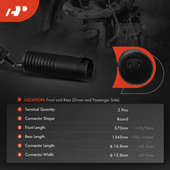 A-Premium rear brake pad wear sensor close-up for reliable rear monitoring