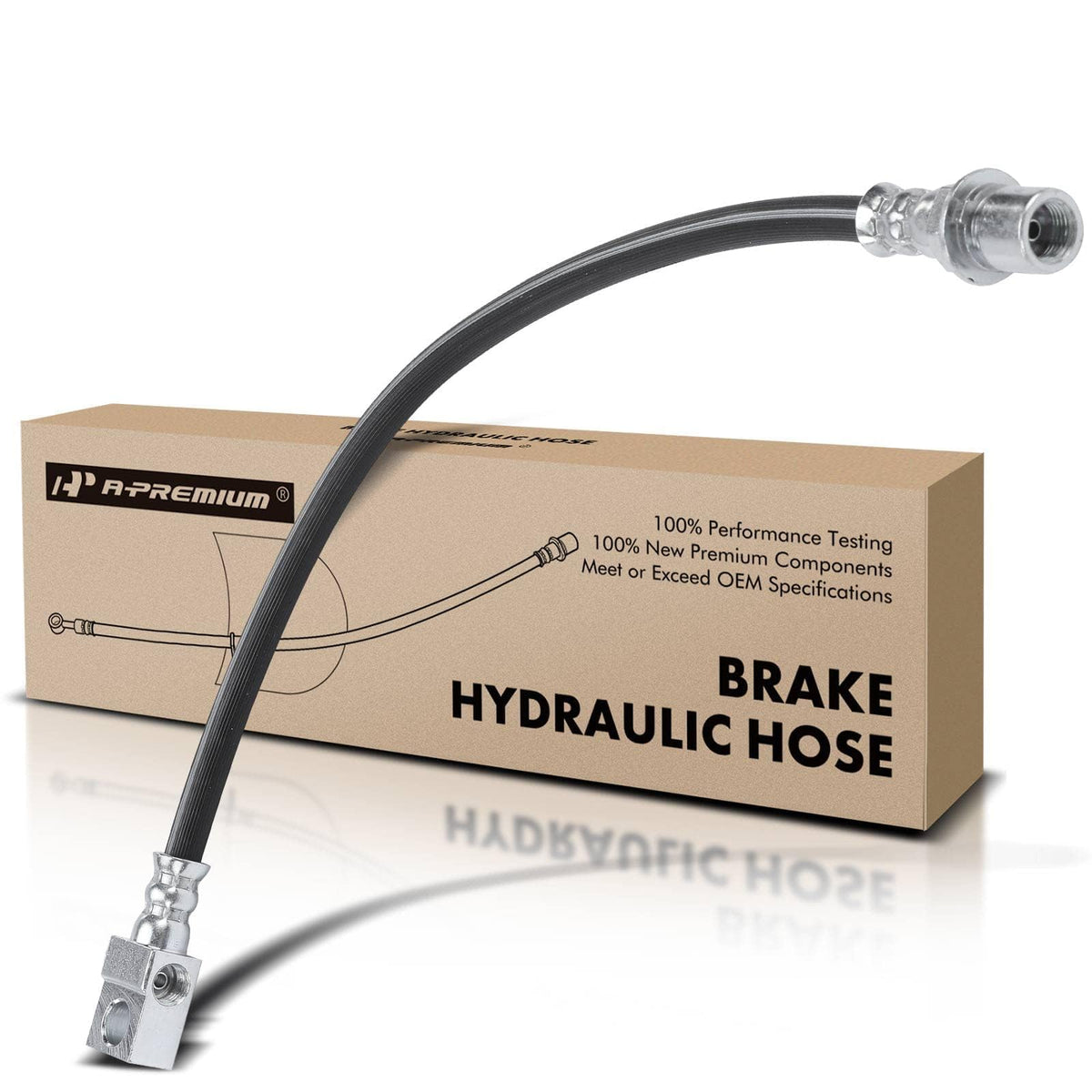 A-Premium rear center brake hose for Chevrolet Camaro improves compatibility with classic braking systems.