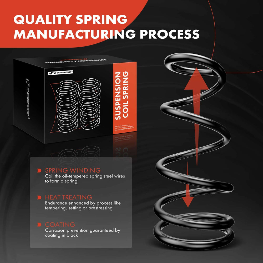 A-Premium rear coil spring right side for Honda Civic improves handling.