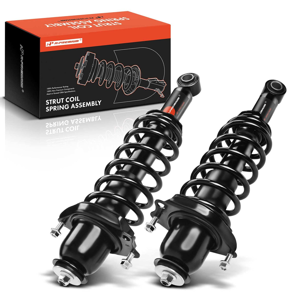 A-Premium rear complete struts for Toyota Corolla 2009-2013, ready for installation and ride stability.