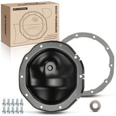 A-Premium rear differential cover with magnet and gasket for debris capture.