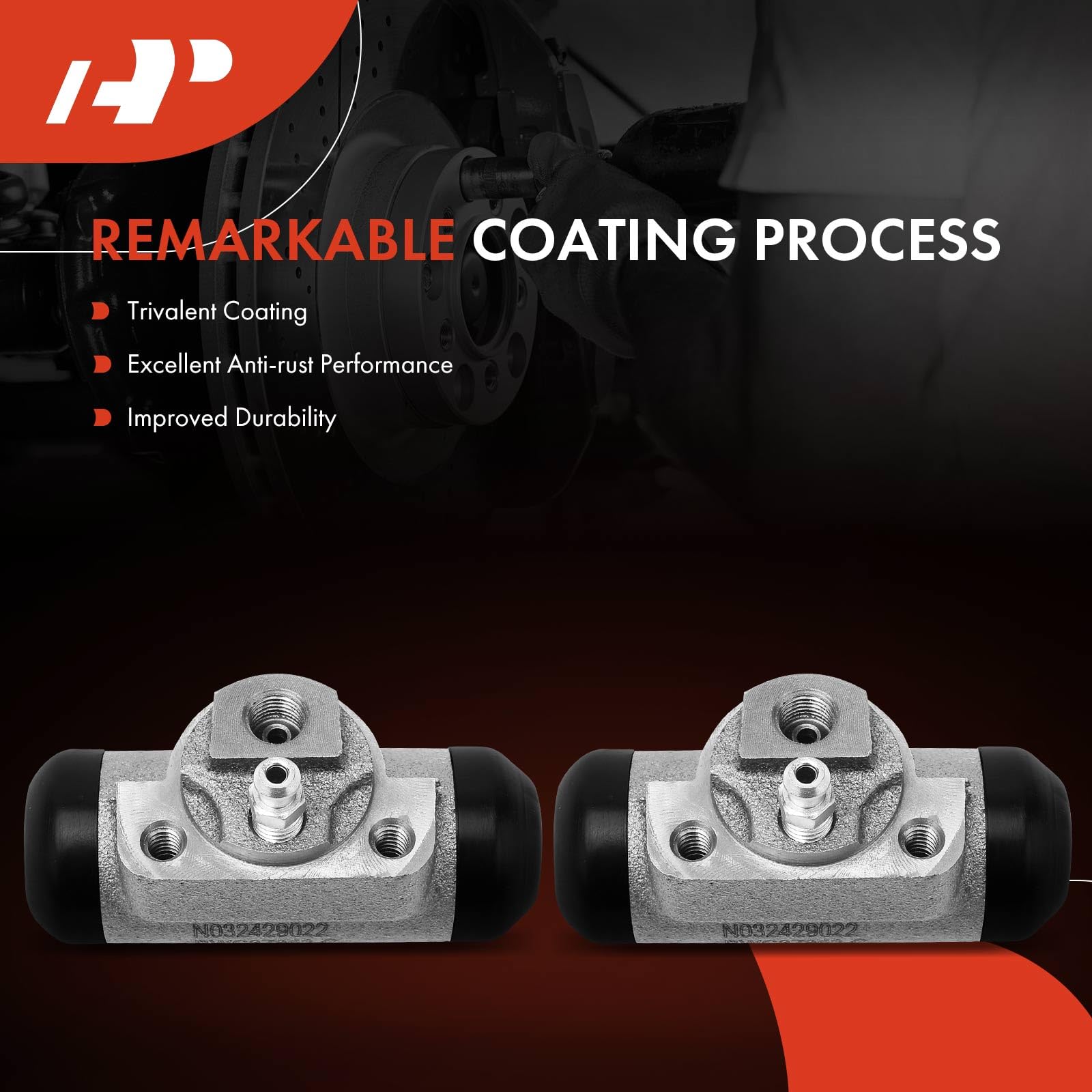 A-Premium wheel cylinder in box ready for installation.