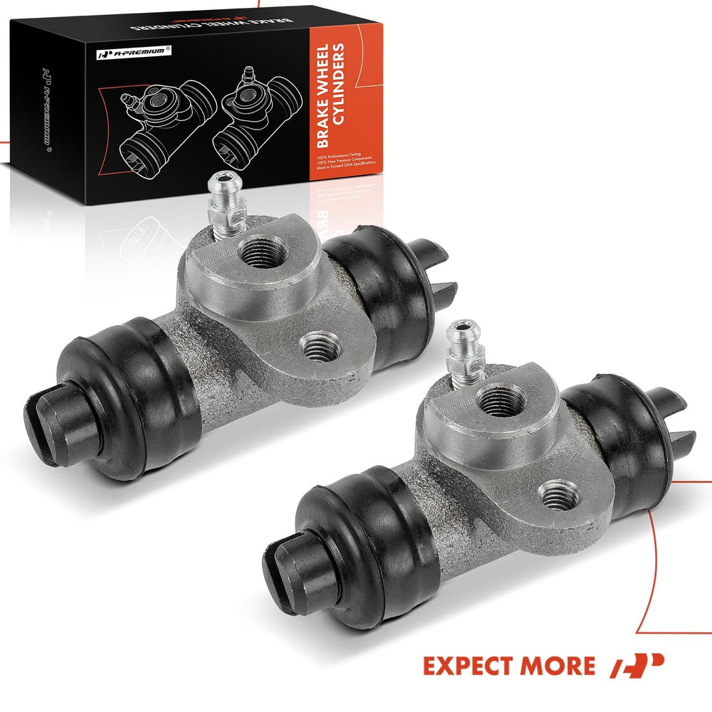 A-Premium rear drum brake wheel cylinder packaged for straightforward installation.