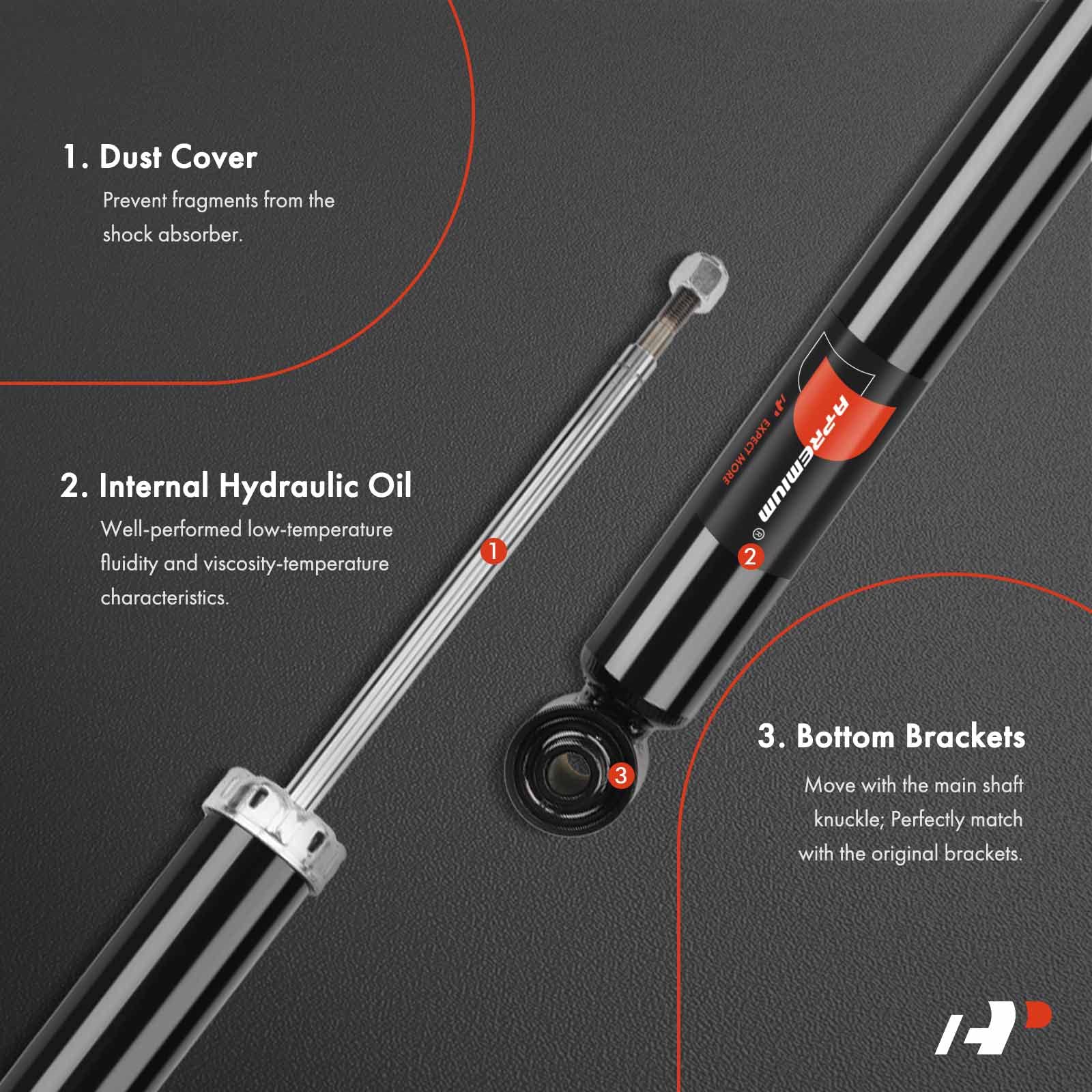A-Premium rear shocks for Chevrolet Impala smooth rough road driving
