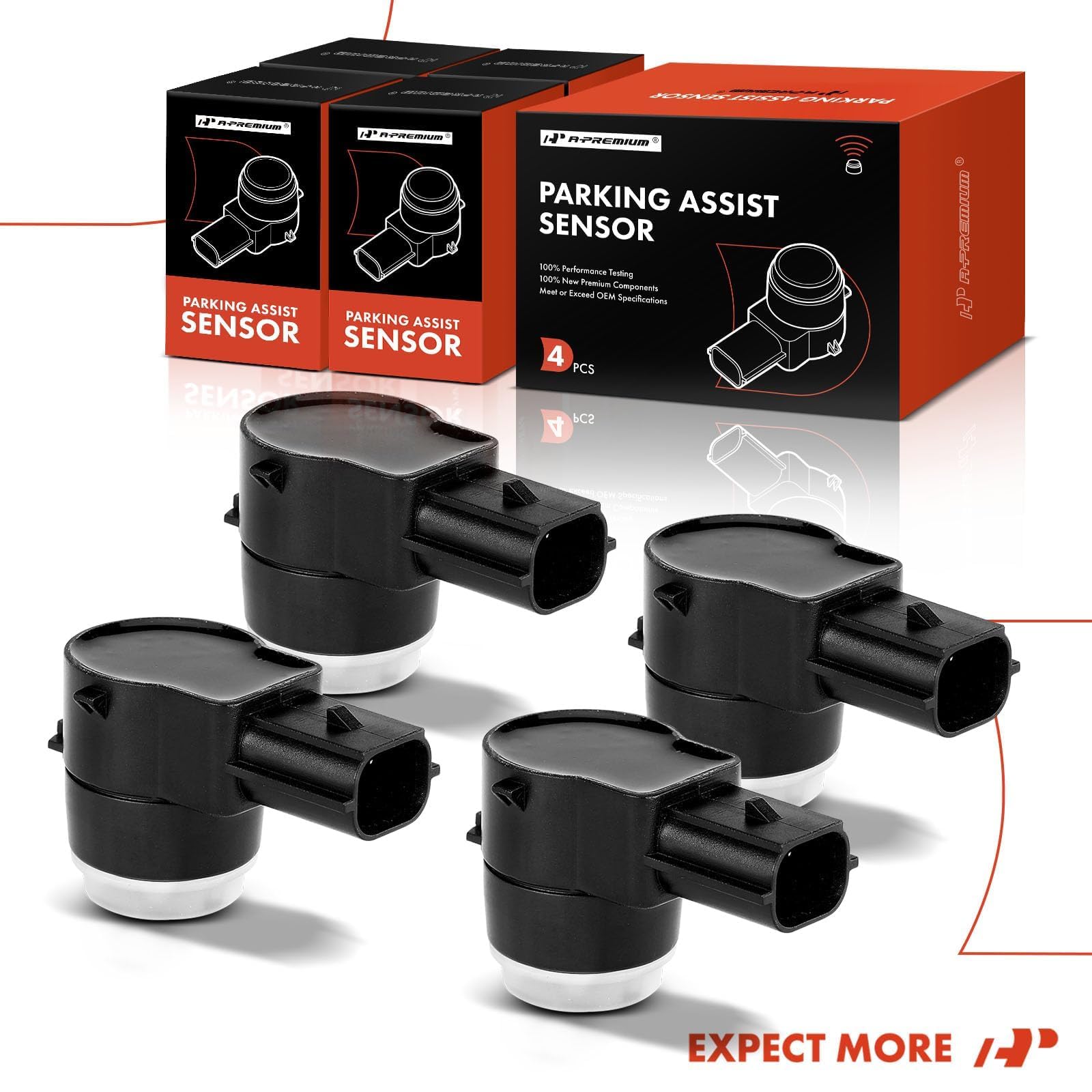 A-Premium rear parking sensors on a Yukon XL improving rear visibility