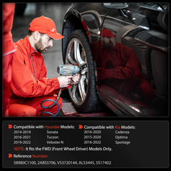 A-Premium rear right ABS sensor for Hyundai Sonata delivers consistent wheel speed signals