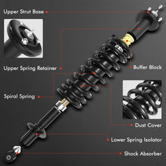 A-Premium rear shock absorber fitment for Dodge Grand Caravan
