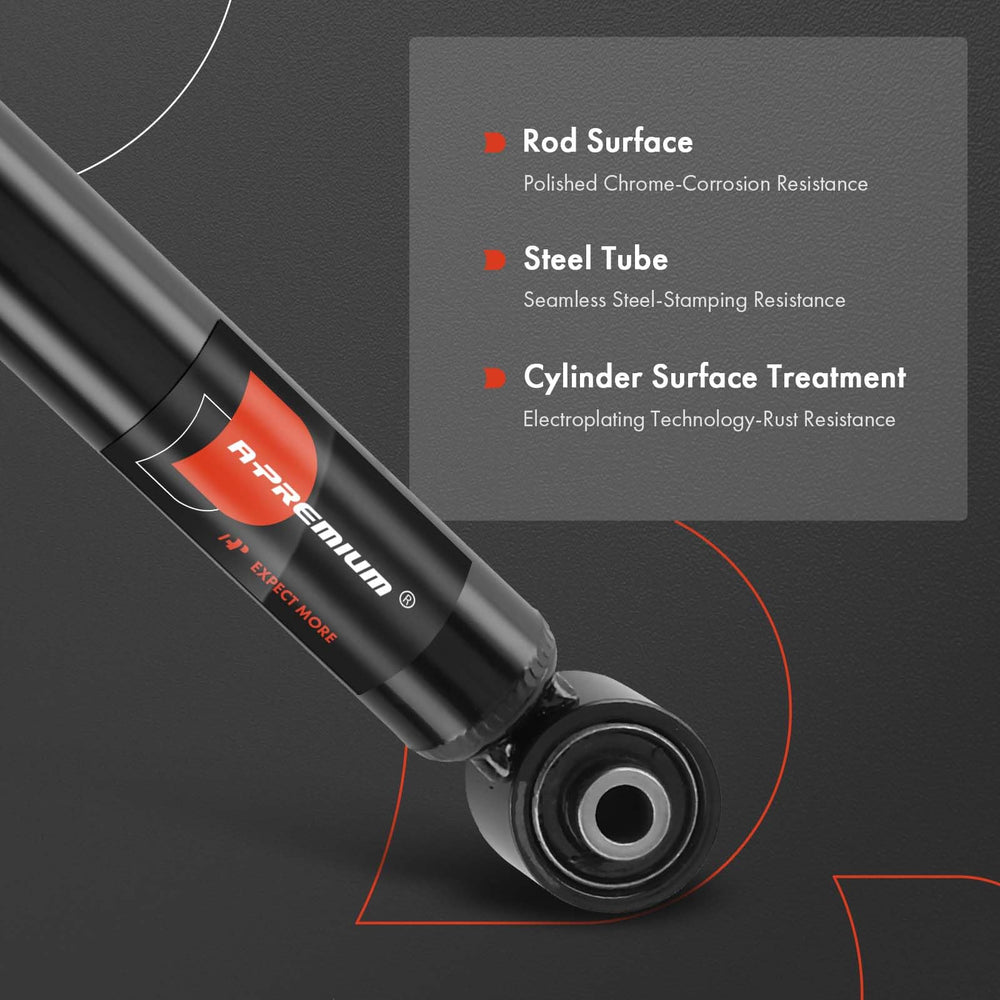 A-Premium rear shocks double pipe design for durable performance
