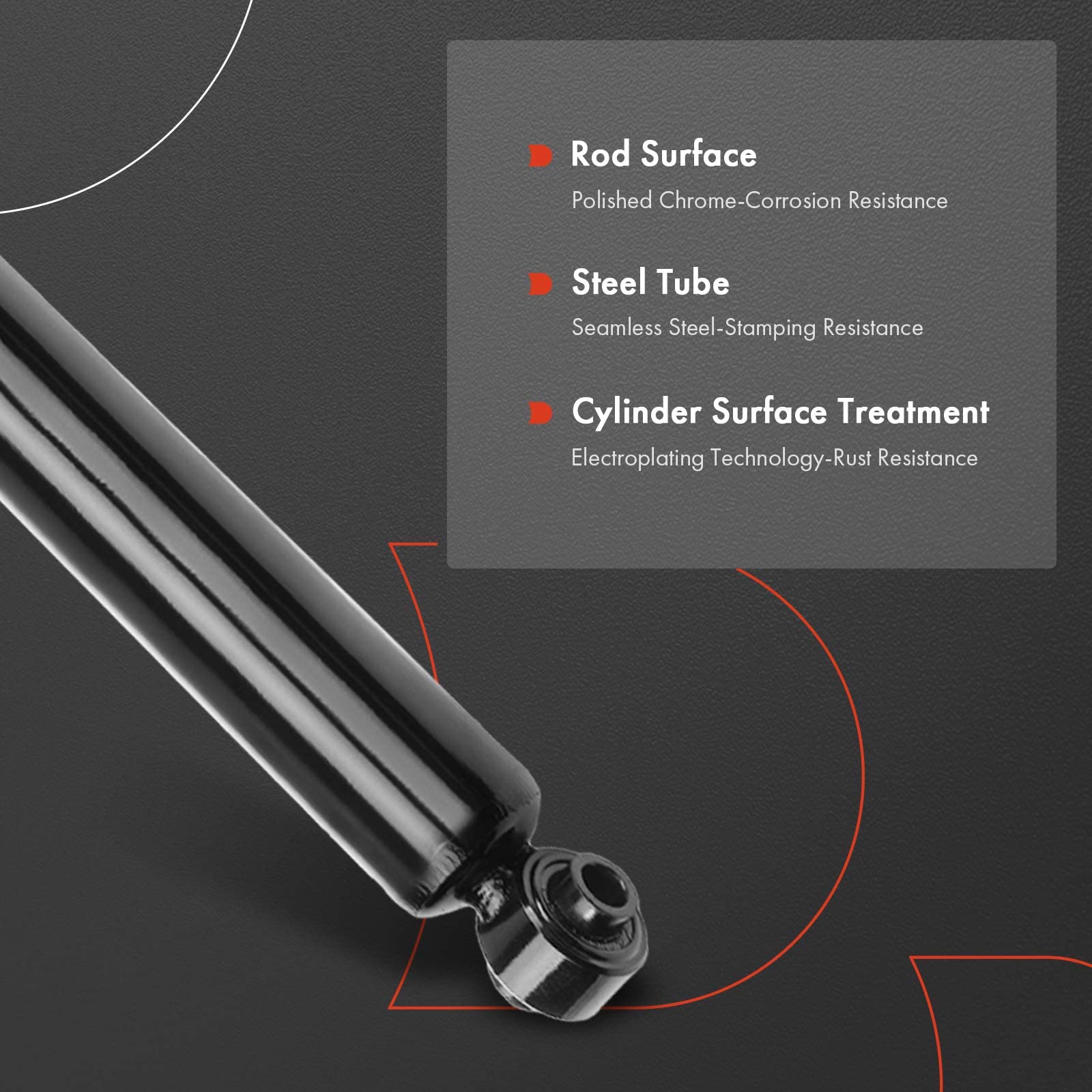 A-Premium rear shocks mounting holes align precisely for easy installation.