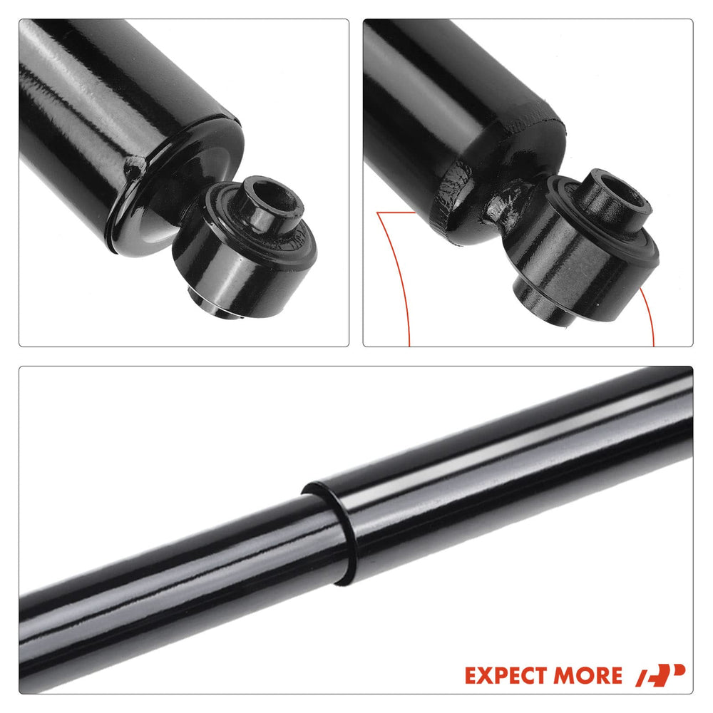 A-Premium rear shocks extended length provides improved wheel travel.