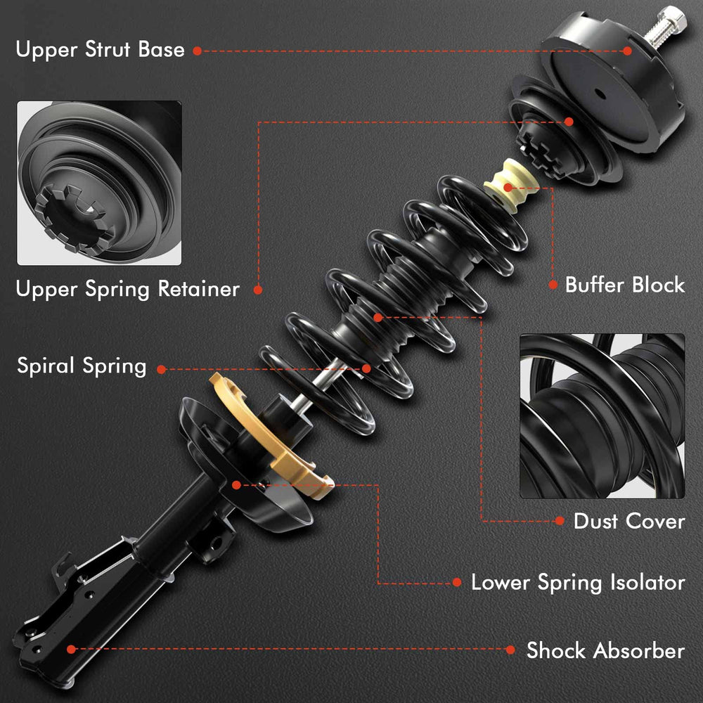 A-Premium rear strut for Civic 2006-2011 enhances rear stability and handling.