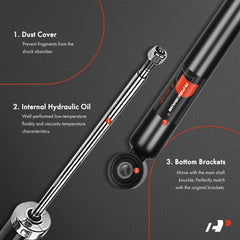 A-Premium rear suspension assembly closeup shows robust construction.