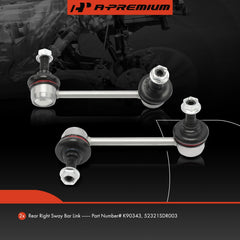 A-Premium rear sway bar link closeup showing rugged steel construction