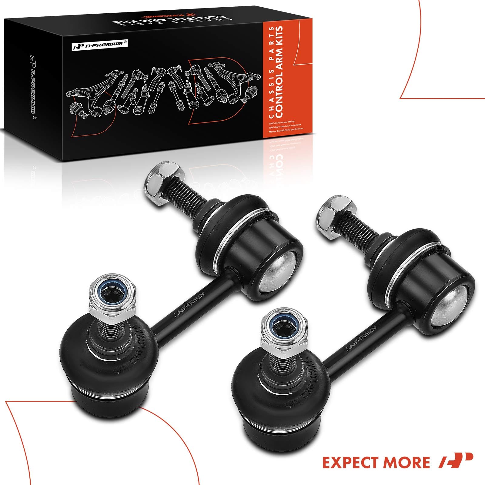 A-Premium rear sway bar link installation reduces unusual vibrations.