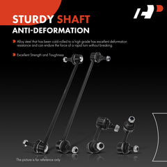 A-Premium rear sway bar link right, helps maintain control on rough roads.