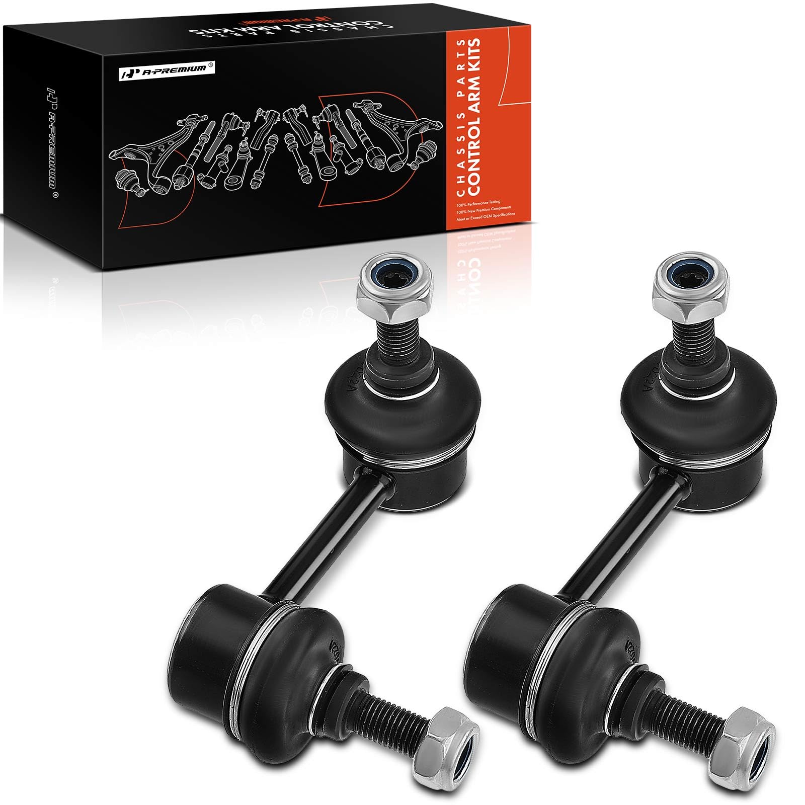 A-Premium rear sway bar links left and right for smoother handling.