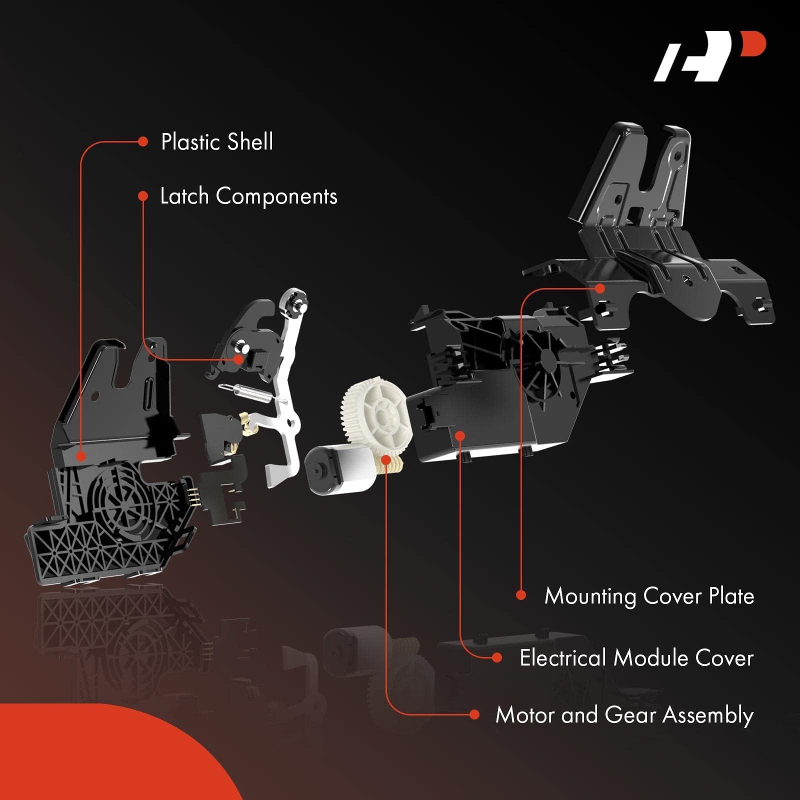 Rear tailgate lock assembly suitable for Sonata installation and secure closure.