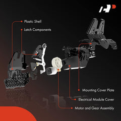 Rear tailgate lock assembly suitable for Sonata installation and secure closure.