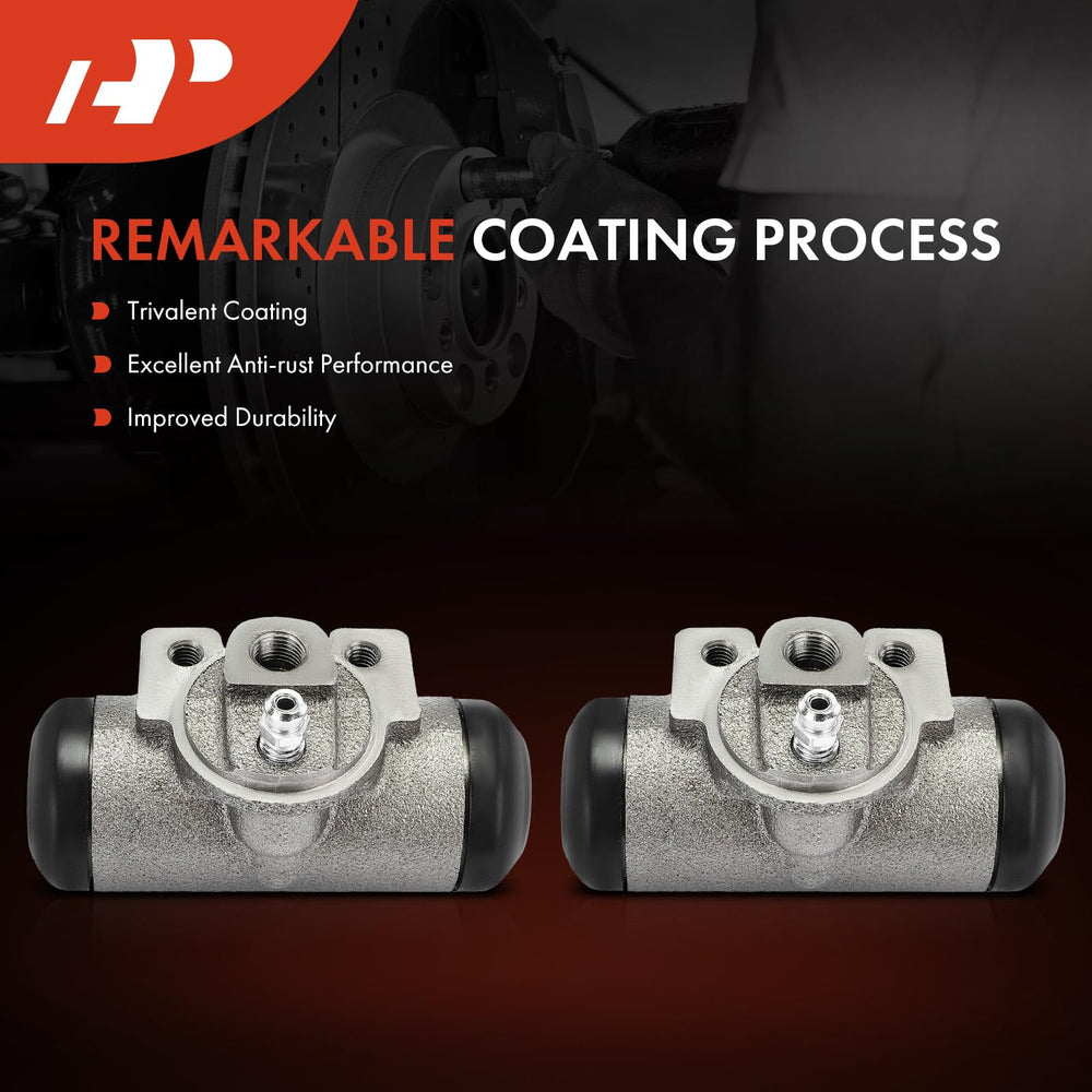 A-Premium rear wheel cylinder with cast-iron construction for durability in drum brakes.