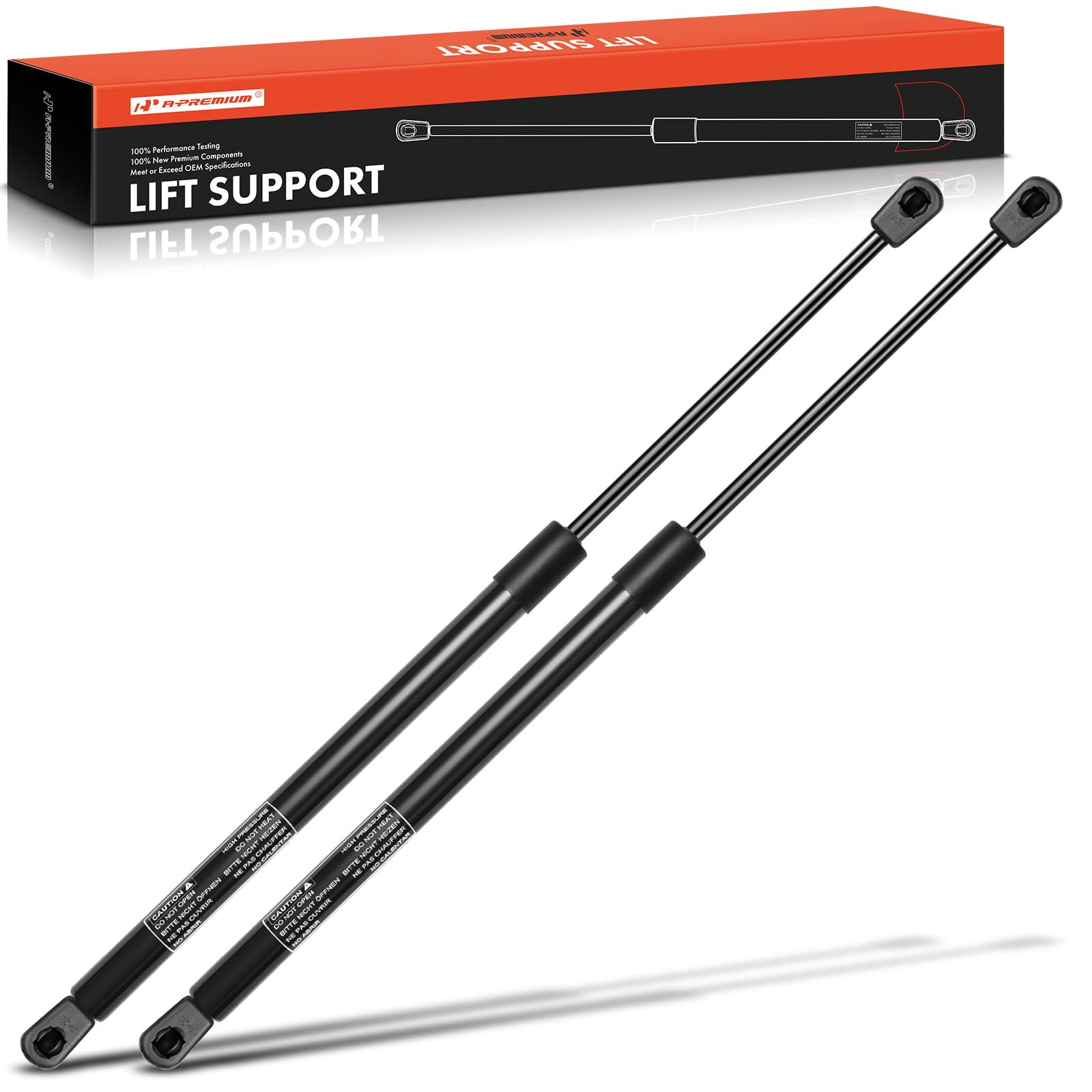 A-Premium rear window lift supports for Chevy S10 Blazer, smooth operation and secure hold.