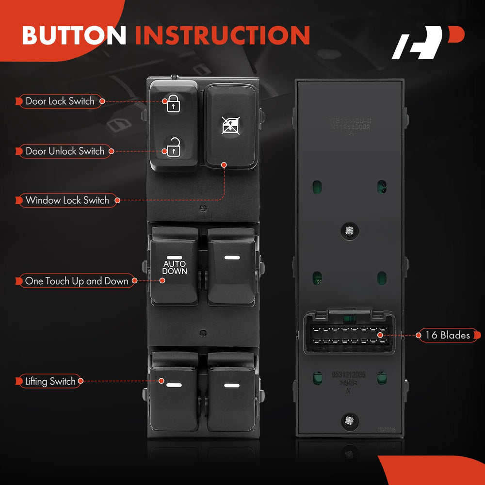 Reference numbers DWS2293 and 93570-3W000 for easy replacement verification.
