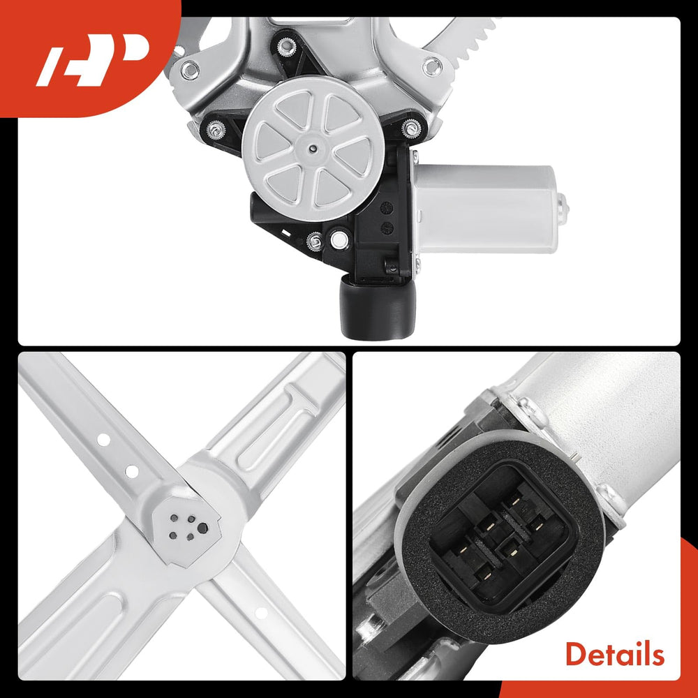 A-Premium regulator assembly for Mitsubishi Lancer front-left with motor included for quick replacement