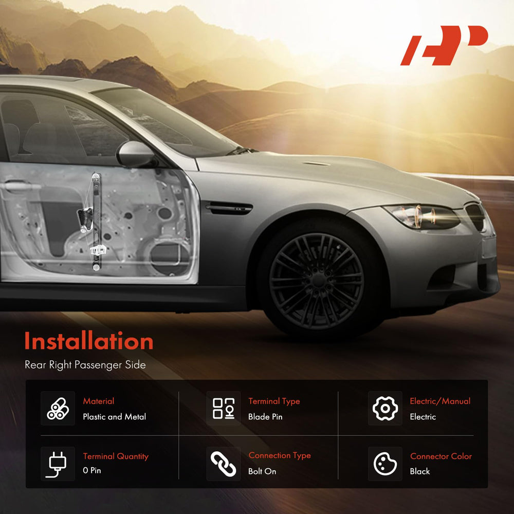 A-Premium regulator mounting holes align for quick, accurate installation.